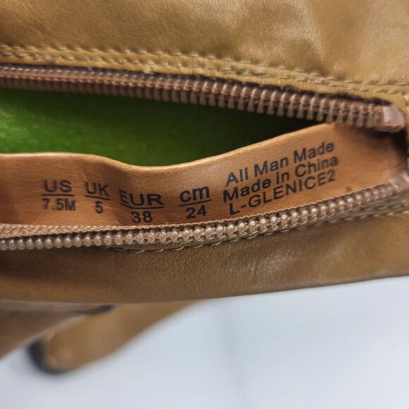 Franco Sarto L-Glenice 2 Knee High Women's Boot Camel Tan western Size 7.5 M - Picture 13 of 16